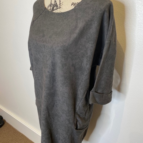Wi & Co Made in Spain black and grey sweater dress Medium M - Picture 13 of 14